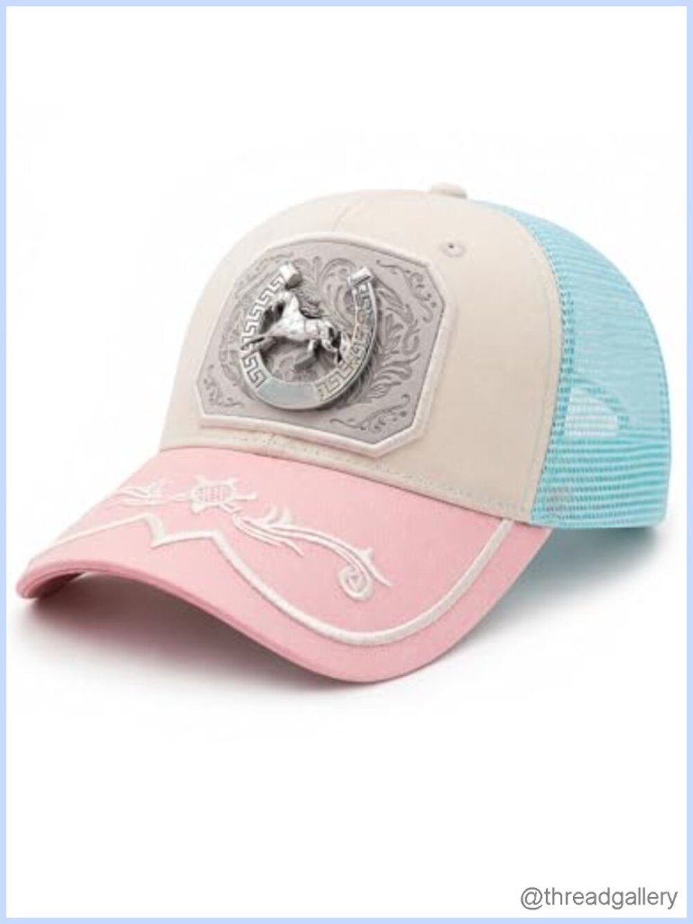 Western Cowgirl Trucker Hat Adjustable Snapback Baseball Cap